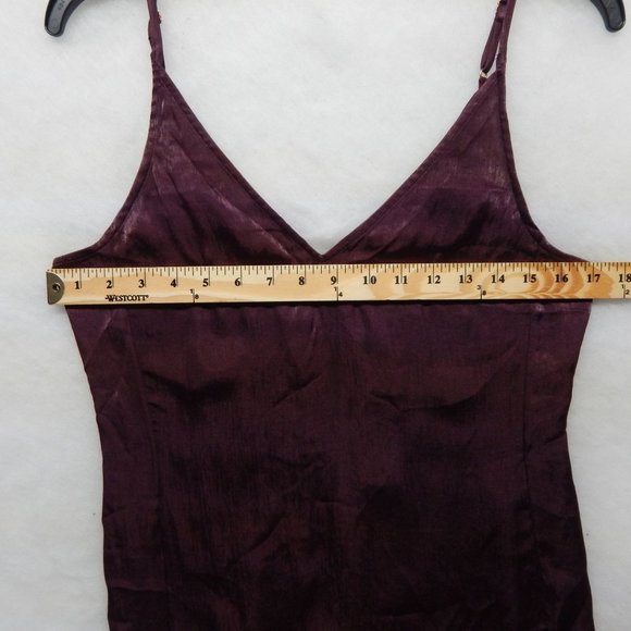 Midi Sleeveless Dress Size S Kendall & Kylie Womens Body Con Burgundy - Picture 4 of 11